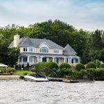 Lakefront Luxury Property on Sunny Day of Summer